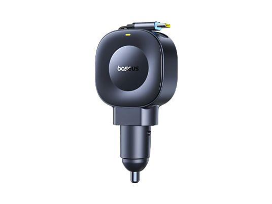 BASEUS PRIME TRIP VR2, ΦΟΡΤΙΣΤΗΣ ΑΥΤΟΚΙΝΗΤΟΥ, ΠΤΥΣΣΟΜΕΝΟ ΚΑΛΩΔΙΟ, 30W, ΜΑΥΡΟ