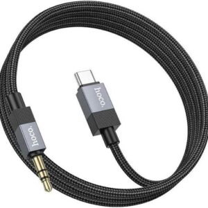 HOCO UPA32B CLEVER, ΨΗΦΙΑΚΟ ΚΑΛΩΔΙΟ ΗΧΟΥ, 3.5mm ΣΕ TYPE-C, ΜΑΥΡΟ