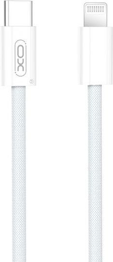 XO NB-Q260C, ΚΑΛΩΔΙΟ ΦΟΡΤΙΣΗΣ, TYPE-C ΣΕ LIGHTNING, 27W, 3M, ΛΕΥΚΟ
