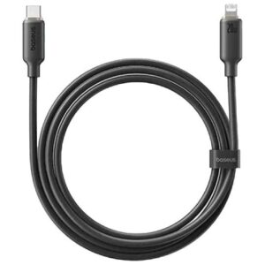 BASEUS FOAMED SILICONE, ΚΑΛΩΔΙΟ ΓΡΗΓΟΡΗΣ ΦΟΡΤΙΣΗΣ, TYPE-C ΣΕ LIGHTNING, 20W, 1M, ΜΑΥΡΟ