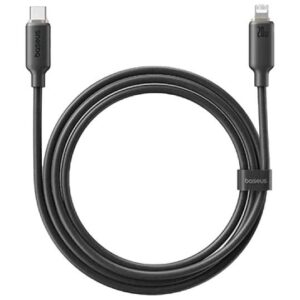 BASEUS FOAMED SILICONE, ΚΑΛΩΔΙΟ ΓΡΗΓΟΡΗΣ ΦΟΡΤΙΣΗΣ, TYPE-C ΣΕ LIGHTNING, 20W, 2M, ΜΑΥΡΟ