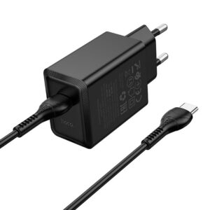HOCO N70 NUEVO ΦΟΡΤΙΣΤΗΣ PD30W, 1 ΘΥΡΑ, TYPE-C, ΜΑΥΡΟ