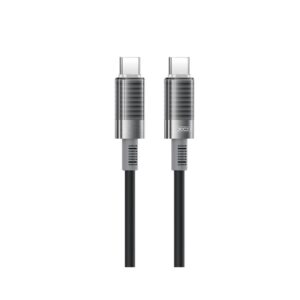 XO NB-Q282B ΚΑΛΩΔΙΟ ΣΙΛΙΚΟΝΗΣ TYPE-C ΣΕ TYPE-C 60W, ΜΑΥΡΟ