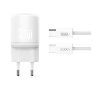 XO L150 ΦΟΡΤΙΣΤΗΣ 30W 1 ΘΥΡΑ TYPE-C, ΜΕ ΚΑΛΩΔΙΟ TYPE-C, ΛΕΥΚΟΣ