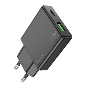 HOCO N38 DELGADO PD20W+QC3.0 ΦΟΡΤΙΣΤΗΣ, 2 ΘΥΡΕΣ, ΜΑΥΡΟ