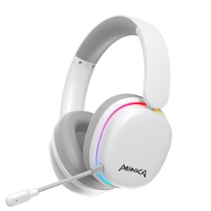 MONKA HG9070W ECHO RS ΑΣΥΡΜΑΤΟ ΑΚΟΥΣΤΙΚΟ, ΒΤ, RGB, ΛΕΥΚΟ