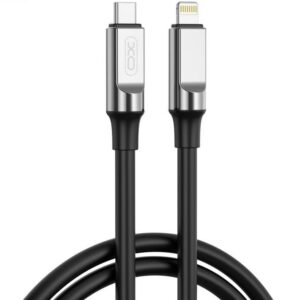 XO NB-Q252A PD 27W TYPE-C ΣΕ LIGHTNING ΚΑΛΩΔΙΟ ΦΟΡΤΙΣΗΣ ΣΙΛΙΚΟΝΗΣ, ΜΑΥΡΟ