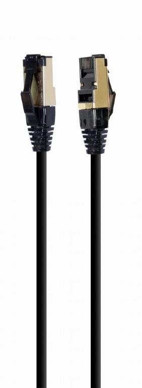 CABLEXPERT ΚΑΛΩΔΙΟ S/FTP CAT8 0.25m, LSZH, ΜΑΥΡΟ
