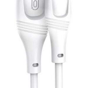 XO NB238 ZEUS ΚΑΛΩΔΙΟ ΦΟΡΤΙΣΗΣ ΣΙΛΙΚΟΝΗΣ LIGHTNING, ΛΕΥΚΟ, 1Μ