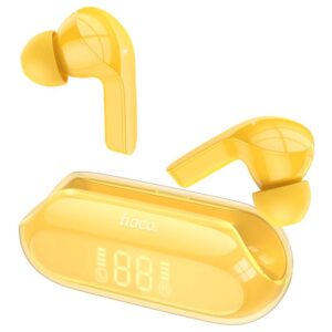 HOCO EW39 BRIGHT ΑΚΟΥΣΤΙΚΑ BLUETOOTH, ΚΙΤΡΙΝΟ, ENC
