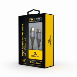 CABLEXPERT ΚΑΛΩΔΙΟ HDMI SELECT PLUS SERIES, 4K, 60Hz, 7.5M
