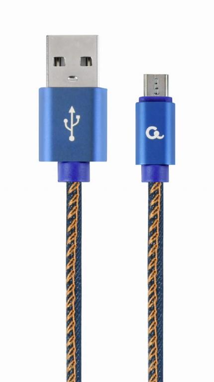 ΚΑΛΩΔΙΟ ΕΠΕΝΔΥΣΗ JEANS USB MICRO-USB 1M