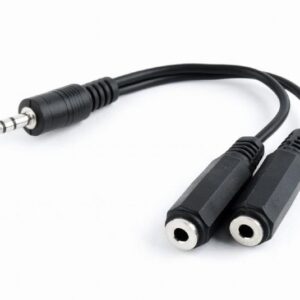 CABLEXPERT ΚΑΛΩΔΙΟ ΗΧΟΥ 3.5mm SPLITTER , 10 cm BLACK
