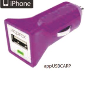 APPROX ΦΟΡΤΙΣΤΗΣ ΑΥΤΟΚΙΝΗΤΟΥ USB 5VDC/1A ΜΩΒ